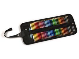 ESTUCHE NYLON ENROLLABLE CON LAPICES POLYCOLOR. 36