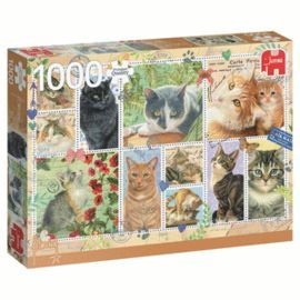 PUZZLE PREMIUM COLLECTION CAT STAMPS 1000 PCS