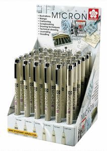 LAPIZ PIGMA MICRON NEGRO DISPLAY EXPOSITOR 36 UNID