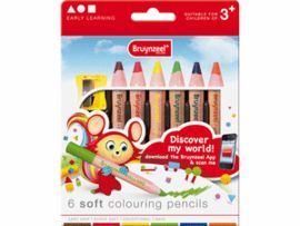 LAPICES DE COLORES SUAVE BRUYNZEEL ESTUCHE 6 UNIDA