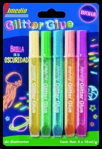 PEGAMENTO IMEDIO GLITTER 10ML BRILLA OSCURIDAD 5 C