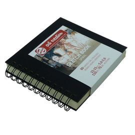 CUADERNO BOCETOS ESPIRAL 15X15CM 110G 80 HOJAS