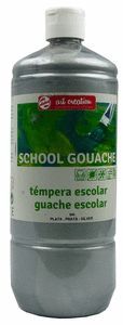 PINTURA TALENS ART CREATION GOUACHE 1000ML PLATA