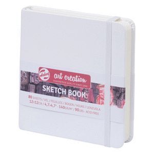 CUADERNO BOCETOS 12X12CM 140G 80 HOJAS BLANCO