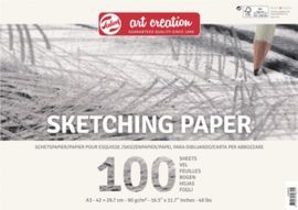BLOC PAPEL PARA ESBOZO TALENS ART CREATION A3 90GR