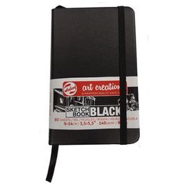 CUADERNO SKETCHBLOC 14X9CM PAPEL NEGRO