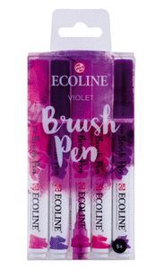 MARCADOR ECOLINE BRUSHPEN VIOLETA 5 UNIDADES