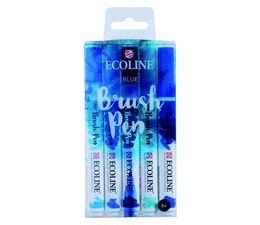 MARCADOR ECOLINE BRUSHPEN AZUL 5 UNIDADES