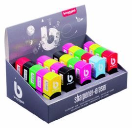 SACAPUNTAS CON GOMA BRUYNZELL DISPLAY 25 UDS