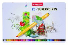 ROTULADOR BRUYNZELL SUPER PUNTA 25 UDS