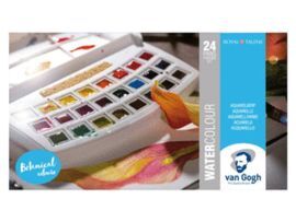 ACUARELA VAN GOGH ESTUCHE PLASTICO 24 COLORES BOTA