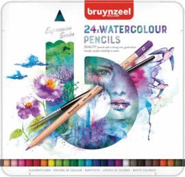 LAPIZ ACUARELABLE BRUYNZEEL EXPRESSION 24 COLORES