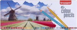 LAPIZ BRUYNZEEL 45 COLORES CAJA METAL HOLANDA