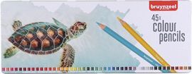 LAPIZ BRUYNZEEL 45 COLORES CAJA METAL TORTUGA