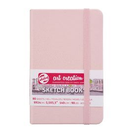 CUADERNO BOCETOS 9X14CM 140G 80 HOJAS ROSA PASTEL