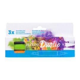 ROTULADOR ECOLINE DUOTIP ESTUCHE 3 COLORES (VIOLET
