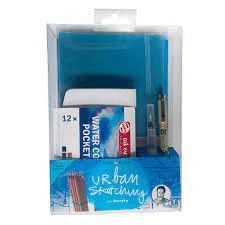 SET URBAN SKETCHING AZUL