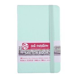 CUADERNO BOCETOS 9X14CM 140G 80 HOJAS VERDE MENTA