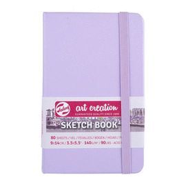 CUADERNO BOCETOS 9X14CM 140G 80 HOJAS VIOLETA PAST