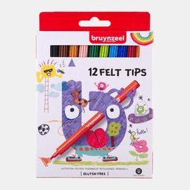 ROTULADOR BRUYNZEEL 12 COLORES ESTUCHE CARTON