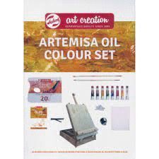 SET TALENS ARTEMISA OLEOS + CABALLETE