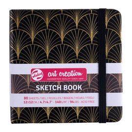 CUADERNO BOCETOS 12X12CM 140G 80 HOJAS ART DECOR