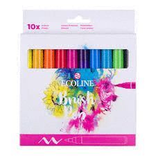 ROTULADOR ECOLINE BRUSHPEN ESTUCHE 10 UNIDADES
