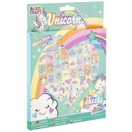 SET STICKERS UNICORNIO 4 HOJAS