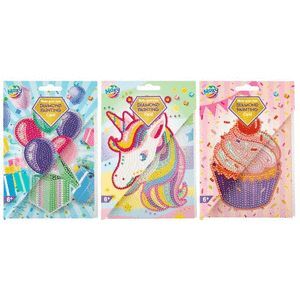 PINTA CON DIAMANTES CON TARJETA Y PINTURA DULCE SU