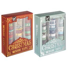 SET 36 PIEZAS WASHI TAPE NAVIDAD