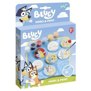 SET PINTAR 6 FIGURAS YESO BLUEY