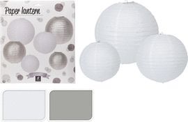 SET FAROLILLOS PAPEL PLATA