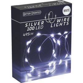 EXPOSITOR 24 GUIRNALDAS 100 LUZ LED BLANCO FRIO 4,