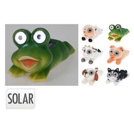 FIGURA LUZ SOLAR ANIMALITOS SURTIDOS 18X9X9CM