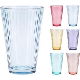 SET DE 6 VASOS 300ML COLORES SURTIDOS