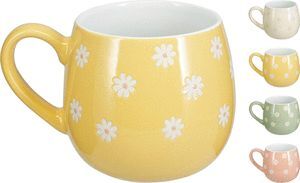 TAZA FLORES SPRING 450ML COLORES SURTIDOS