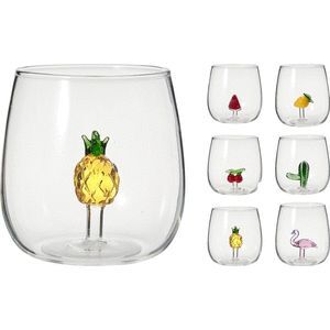 VASO CRISTAL FRUTA INTERIOR DECORATIVA SURTIDOS
