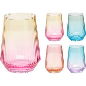 VASO 400ML NEON DEGRADADO COLORES SURTIDOS