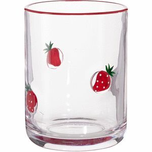 VASO CRISTAL 335ML FRESAS
