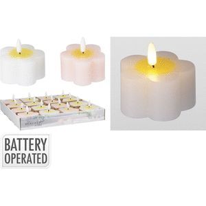 EXPOSITOR 16 VELAS LED FLOWER 7X4CM SURTIDAS