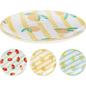 PLATO PORCELANA 27CM LEMON SURTIDOS