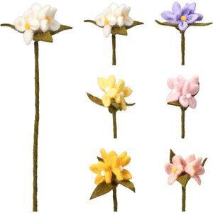 FLOR DECORATIVA FIELTRO 35CM COLORES SURTIDOS
