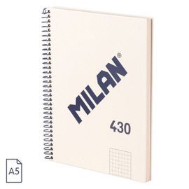 BLOC ESPIRAL MILAN A5 CUADRO 5 MM 80H SERIE 1918 B