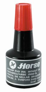 FRASCO TINTA TAMPON SELLAR HORSE 30ML ROJA