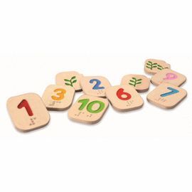 NUMEROS EN BRAILLE DEL 1 AL 10 PLANTOYS