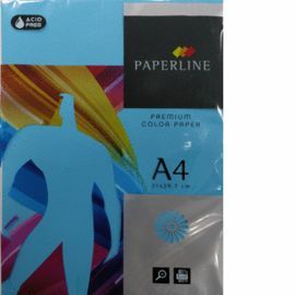 PAPEL A4 500H 80GR PAPERLINE TURQUESA
