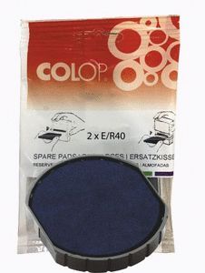 BLISTER 2 RECAMBIOS ALMOHADILLA MODELO E/R40 AZUL