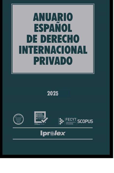 ANUARIO ESPAÑOL DE DERECHO INTERNACIONAL PRIVADO 2