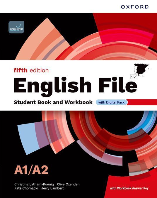 ENGLISH FILE A1/A2 SB + WB WITH /KEY PK 5 EDITION