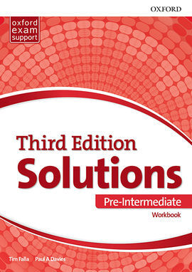 SOLUTIONS PRE-INTERMEDIATE. WORKBOOK 3RD EDITION